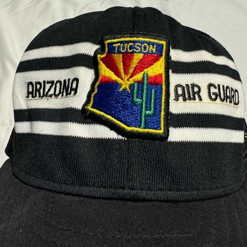 Arizona Air Guard Tucson SnapBack Vintage Mesh Trucker Baseball Hat Grandpa AJD - Picture 9 of 9